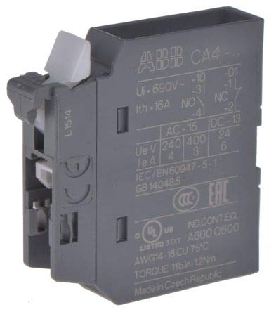 Bloc contacts auxiliaire CA4-04N de précision supérieure pour automatisme
