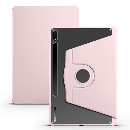 Protection Galaxy Tab S7 FE rose pour le travail et le divertissement