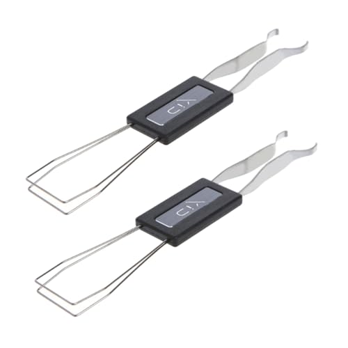 Mikinona 2 Piezas Extractor de Teclas Mecánicas Herramienta Compacta para Extracción y Limpieza de Keycaps Accesorio Esencial para Teclados Mecánicos Regalo Práctico para Usuarios y