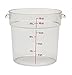 Cambro RFSCW18135 Round Storage Container, 18 Quart Capacity, Clear