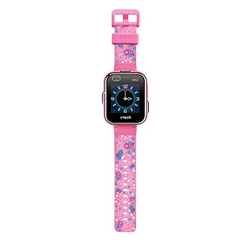 VTech - KidiZoom SmartWatch DX2 Rose, Montre Digitale Enfant, Photo, Selfie, Vidéo, Écran Tactile Vertical, Jouet High-Tech, Cadeau Enfant et Ado de 5 Ans à 13 Ans - Contenu en Français