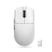 ATK VXE Dragonfly R1 S kabellose Gaming-Maus, Xhero AI-Sensor, einstellbare DPI, 55 g leicht, 150 Stunden Akkulaufzeit, Tri-Mode 2,4 G/Bluetooth/kabelgebunden - Weiß – Ansicht 1