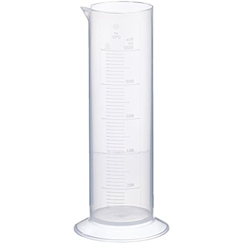 neoLab E-4039 Graduated Cylinder, Low Shape, Round Base, Polypropylene (PP), 1000 ml Cover