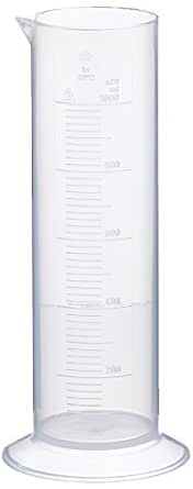 Neolab 4037 Messzylinder Niedrige Form, 250 Ml – Polypropylen, 5 Ml Teilung, Mit Ausguss & Erhabener Skala