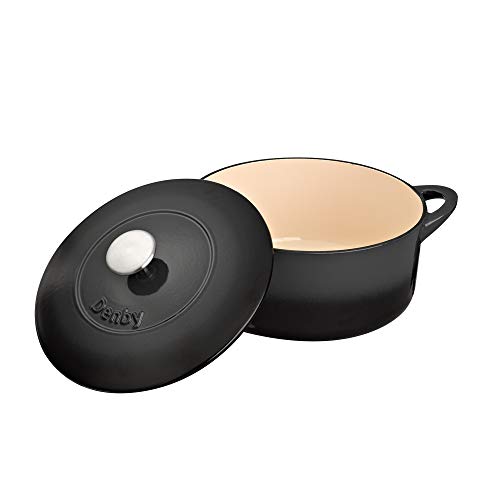 Denby Halo Cast Iron 24Cm Round Casserole, 24 cm 2 Gallery Image