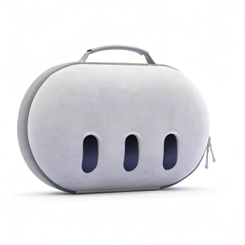Aubika Funda para Meta Quest 3, Estuche Rígido para Oculus Quest 3S Accesorios, Compatible con Quest 2/Pico 4 Headset, Viaje y Almacenamiento - Gery