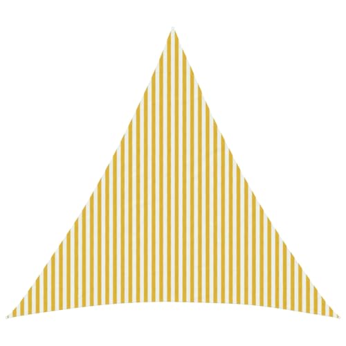 Voile d'ombrage triangulaire pour stopper la chaleur sur la terrasse et résister au vent