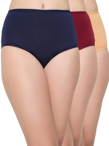 Image of Clovia Women Cotton Hipster Panty (Pack of 3)- High-Waist