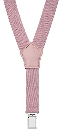 Image of Men's Boys' Bow Tie and Suspenders Set Y Shape Adjustable Elastic