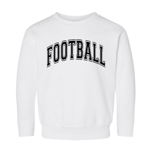 Arch Football Kids Sweatshirt Toddler 3T White