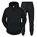 TTBDWiian Mens Track Suits 2 Piece Set Plus Size Jogger Sweatpants and Hooded Sweatshirts Outfits Warm Casual Fall Sweatsuits