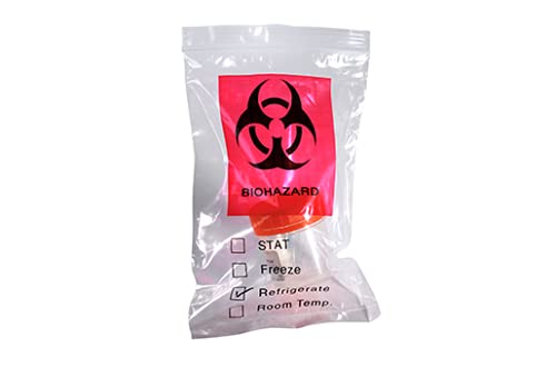 12 x 15" 3-Wall Biohazard Specimen Transport Bags (500 Bags) - Laddawn 4061