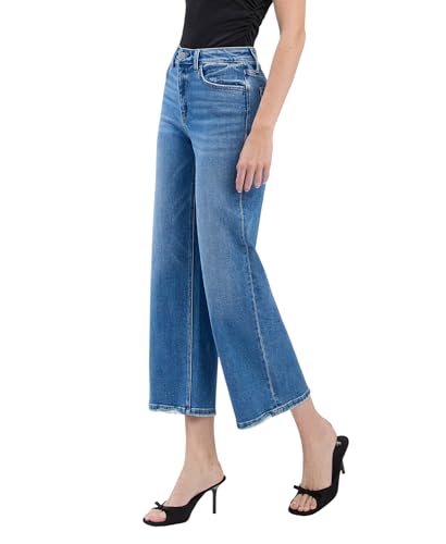 Flying Monkey High Rise Crop Wide Jeans F60074