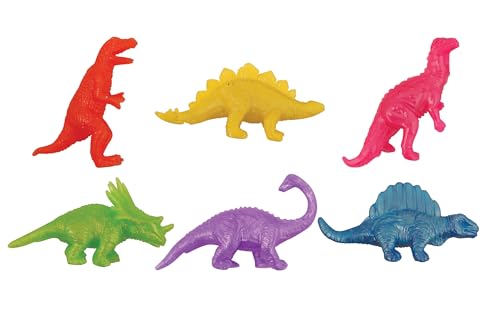Henbrandt 12 x rozciągliwe rozciągliwe dinozaury torby wypełniacze upominkowe zabawki - różne kolory