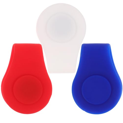 Marcador de golf magnético que no se cae del sombrero gracias a su pinza de silicona