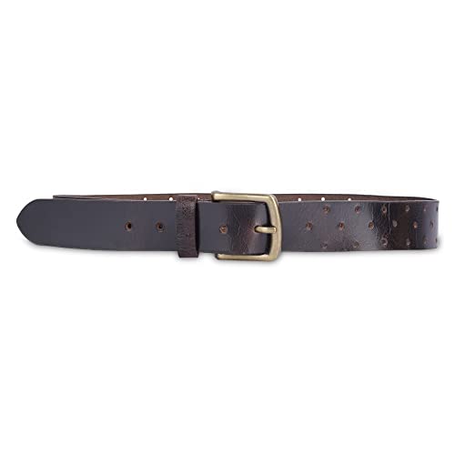 Image of THE CLOWNFISH Men's Genuine Leather Belt with Textured /Embossed Design