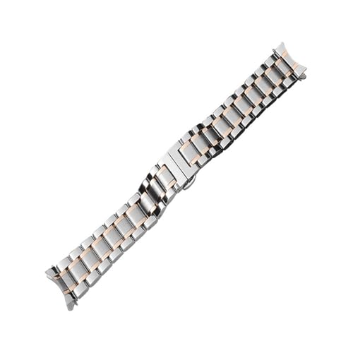 Bracelet de montre en acier inoxydable argenté boucle papillon YINGO