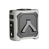 Tragbarer Gürtelclip-Ventilator mit aktiver Kühlung, 4000 mAh, 100 Luftstromeinstellungen, digitaler LED-Bildschirm und SOS-Licht für Wandern und Arbeit (KLX07-Khaki)