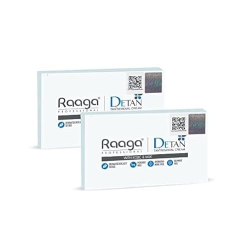 Image of Raaga Professional De-Tan Tan removal Cream 72g (12g*6) | Pack of 2 | 12g x 6 Units
