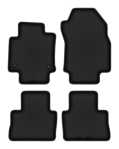 Tapis de sol Toyota RAV4 V Break 2019 velours noir Durban 4 pièces ajustées