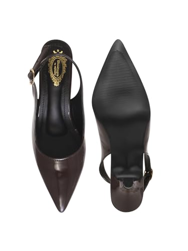 Image of Shoetopia Women's Heels - Elegant Pointed Toe Dress Pumps ||with Mid Stiletto Heel for Party Office & Formal Footwear