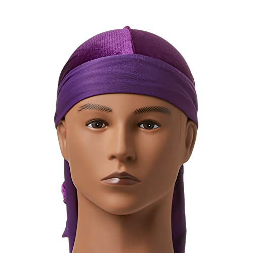 Image of KISS RED Bow Wow Power Wave Velvet Luxe Durag (Purple)