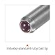 QUARKZMAN Rubin Kugel Kontakt Stelle 4mm Länge Messung Sondenstift 2mm Durchmesser Rubin Kugel Spitze für Externe Innere Messschieber M2.5 Gewinde
