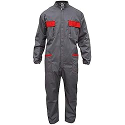 Chompas De Trabajo Para Hombres C.B.F. Balducci Group Traje de Trabajo con Multibolsillos Gris Rojo M