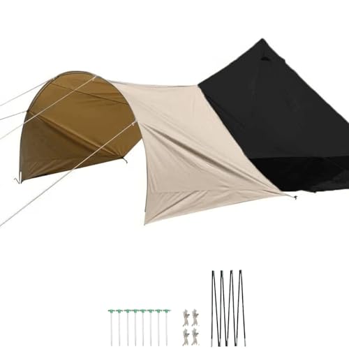 DANCHEL OUTDOOR Bell Tent Porch Awning, Waterproof Camping