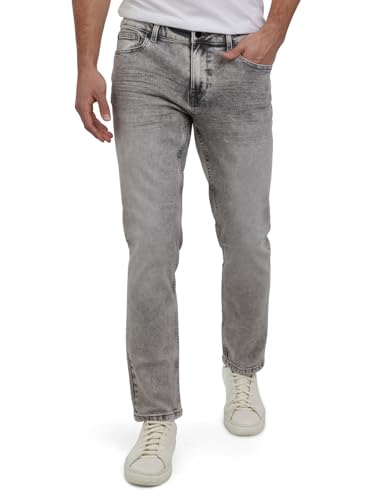 Image of DKNY Bedford Slim Fit Jeans for Men - Tapered Leg Stretch Denim Pants, Classic 5-Pocket Styling | Mens Slim Fit Jeans