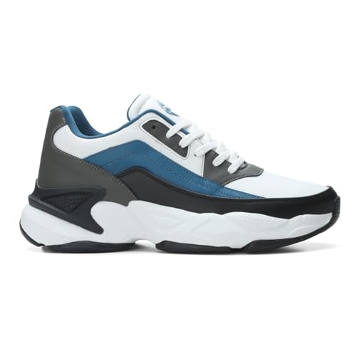 Image of FIELD CARE Fusion Casual Athletic Chunky Stylish Outsole Comfort Lace-Up Sneakers.
