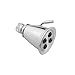 Jaclo B718-PN Retro #3 4-Jet Showerhead B718 Polished Nickel