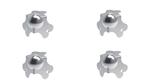 Image of Penn Elcom Flight Case Small Ball Corner (Set of 4) Top /Male | Zinc Finish | DJ /Audio /Sound Box (4.1 * 4.1 * 4.1 cm) Round Angle Edge | Case Protection with 3 Holes | Easy to Fit