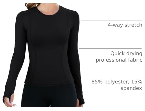Image of Loovoo Women Workout Shirts, 1 /2 /3 Pack Short Sleeve Compression Tee | Tight Fit Gym Basic Tops, Athletic Quick Dry Crew Neck 4-Way Stretch, Flat Seams Ideal for Yoga, Gym, Running and Daily Wear