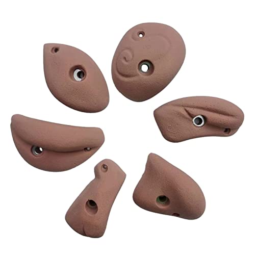 SGeneE 5 empuñaduras de pared para escalada en roca para adultos y niños, resistentes para escalada en roca, kit de escalada en roca, patio al aire libre