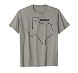Photo Gallery epic threadz - texas state mappa - amarillo maglietta Photo Gallery epic threadz - texas state mappa - amarillo maglietta