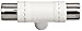 Atlas Homewares 288-WT/CH Zanzibar Collection 1.9-Inch White Leather Knob, Polished Chrome