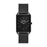 Skagen Men's Hagen Three-Hand Black Stainless Steel Mesh Band Watch (Model: SKW6928)