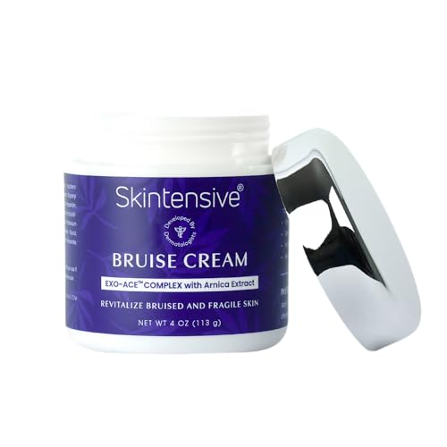 Image of SKINTENSIVE Arnica Bruise Cream for Thin Skin - Vitamin K Cream for Bruises & Skin Discoloration, Moisturizing Arnica Cream for Seniors, Non-Greasy Formula, 4 Oz (2 Pack)