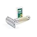 Edwin Jagger Double Edge Safety Razor, Ivory Rubber Coated, Short Handle, 5 count
