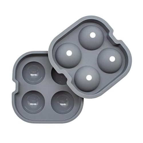 4 Ball Silicone Ice Tray - Gray