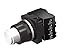 Siemens 52BT6HBK Heavy Duty Illuminated Pushbutton Unit, 30mm, White, Extended Button, Momentary, 1NO Contact, 240V AC Transformer, Incandescent Bulb, BlackMax, Watertight/Oiltight