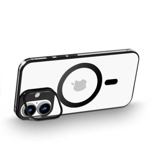 Image of GRIPP Matrix Case Compatible with Mag-Safe for iPhone 17 | Military Grade 12ft Drop-Tested with D30 Technology, Transparent Back, Camera Ring Kickstand Function, Shockproof Back Cover - Black