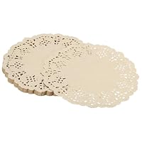 100 Runde Papierdeckchen Mit Spitzenmuster – 14 Cm – Rot, Saugfähig & Dekorativ – Für Kuchen, Desserts & DIY