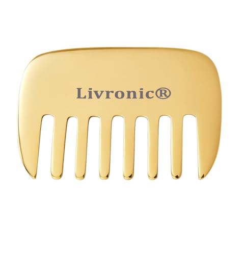 Image of Livronic Kansa Comb Massager- Relaxing Scalp Massager for Detangling | Reduce Hair fall and Help In Hair Growth | For Men and Women (Pack of 1) (KANSA COMB HEAD MASSAGER)