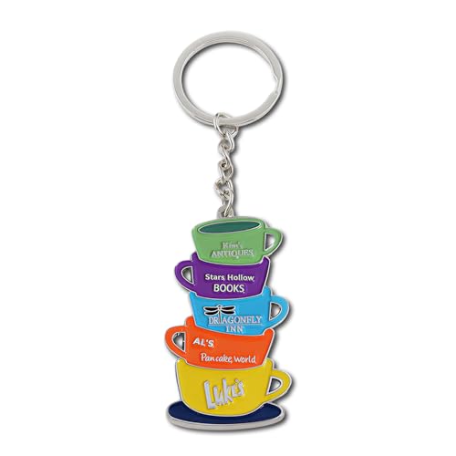 Gilmore Keychain Vibrant Metal Colorful Cute Keychain with Character Design Polished Finish Gilmore Keyring for Fans Girls Women Backpack Purse Car Keys Bag Charm Decoration Gift Idea