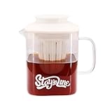 Photo Gallery cheuryae teiera in vetro, 850 ml, teiera trasparente con colino, per tè sfuso, in vetro borosilicato, da posizionare su forno elettrico in ceramica (bianco) Photo Gallery cheuryae teiera in vetro, 850 ml, teiera trasparente con colino, per tè sfuso, in vetro borosilicato, da posizionare su forno elettrico in ceramica (bianco)
