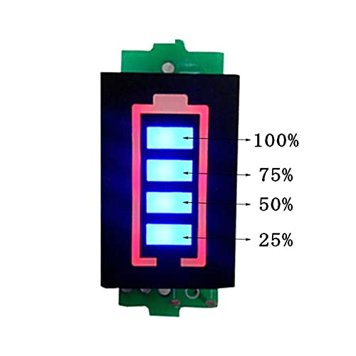 4S 4 Series Lithium Battery Capacity Indicator Module 16.8V Blue Display Electric Vehicle Battery Power Tester Battery Indicator