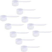 Vista 60 de Cuchara medidora de plástico, (29.6 cc 2 cucharadas 1/8 taza 1.0 fl oz) Cucharas de mango largo para polvos, gránulos, café, alimentos