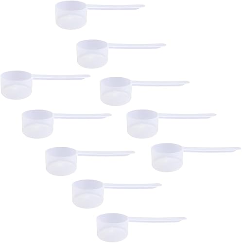 Miniatura 28 de Cuchara medidora de plástico, (35 cc 2.5 cucharadas 1.25 fl oz. 1.2 fl oz) Cucharas de mango largo para polvos, gránulos, café, alimentos